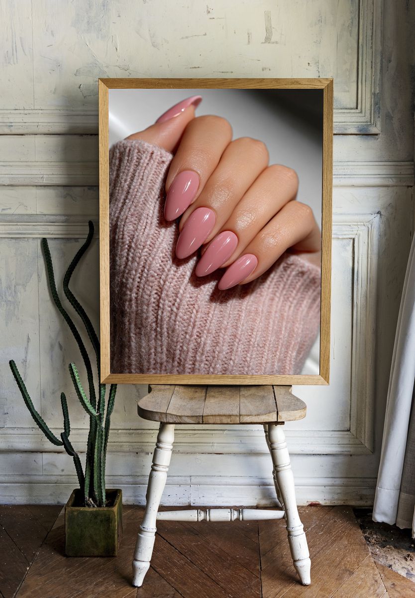 Pink Manicure Photography Poster. — room view 1