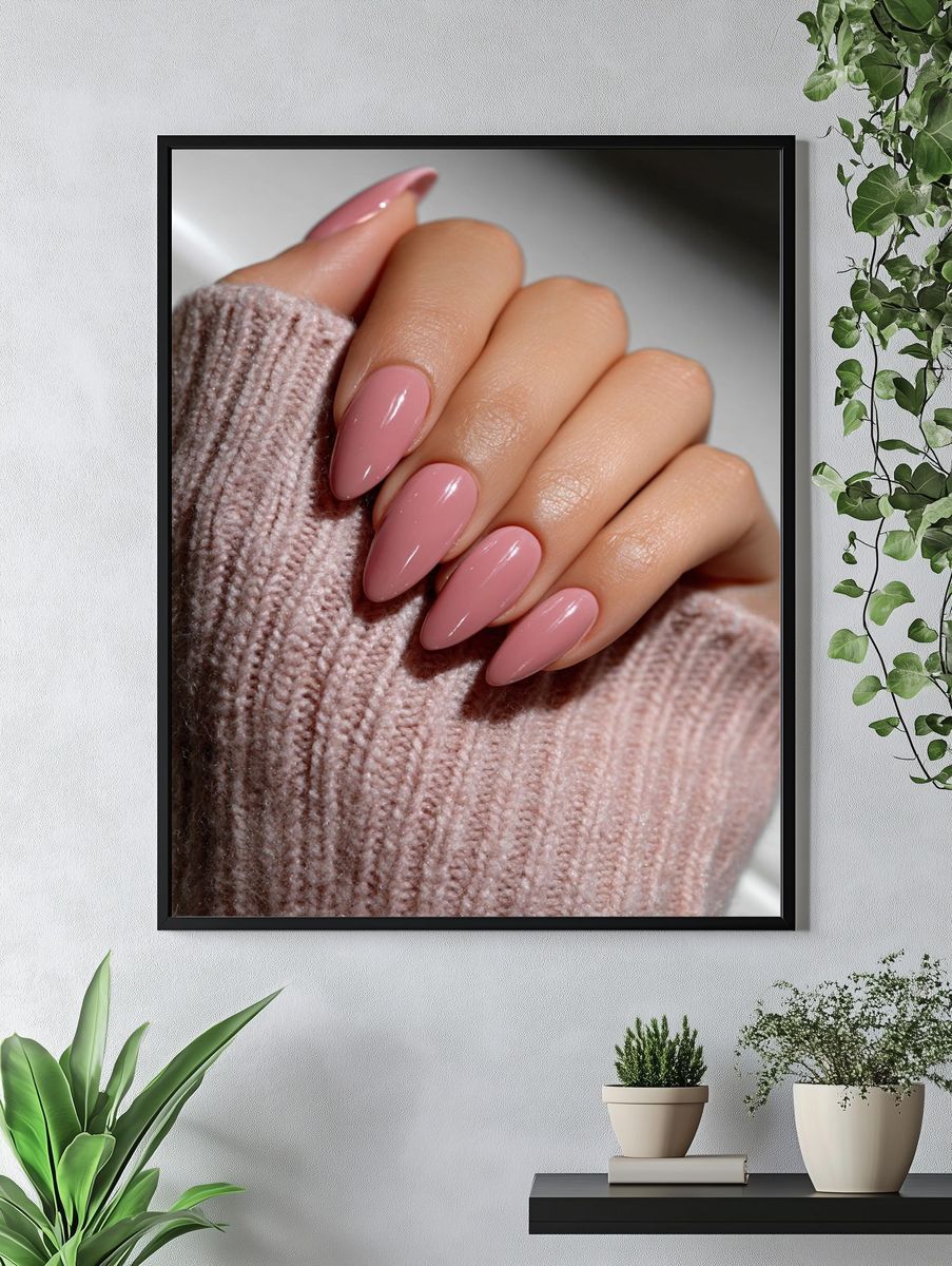 Pink Manicure Photography Poster. — room view 4