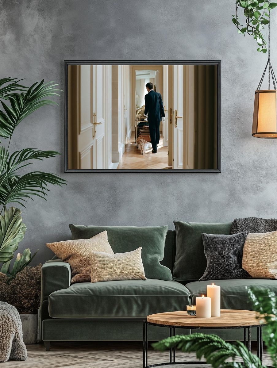 Elegant Hotel Hallway Photography Poster. — room view 4