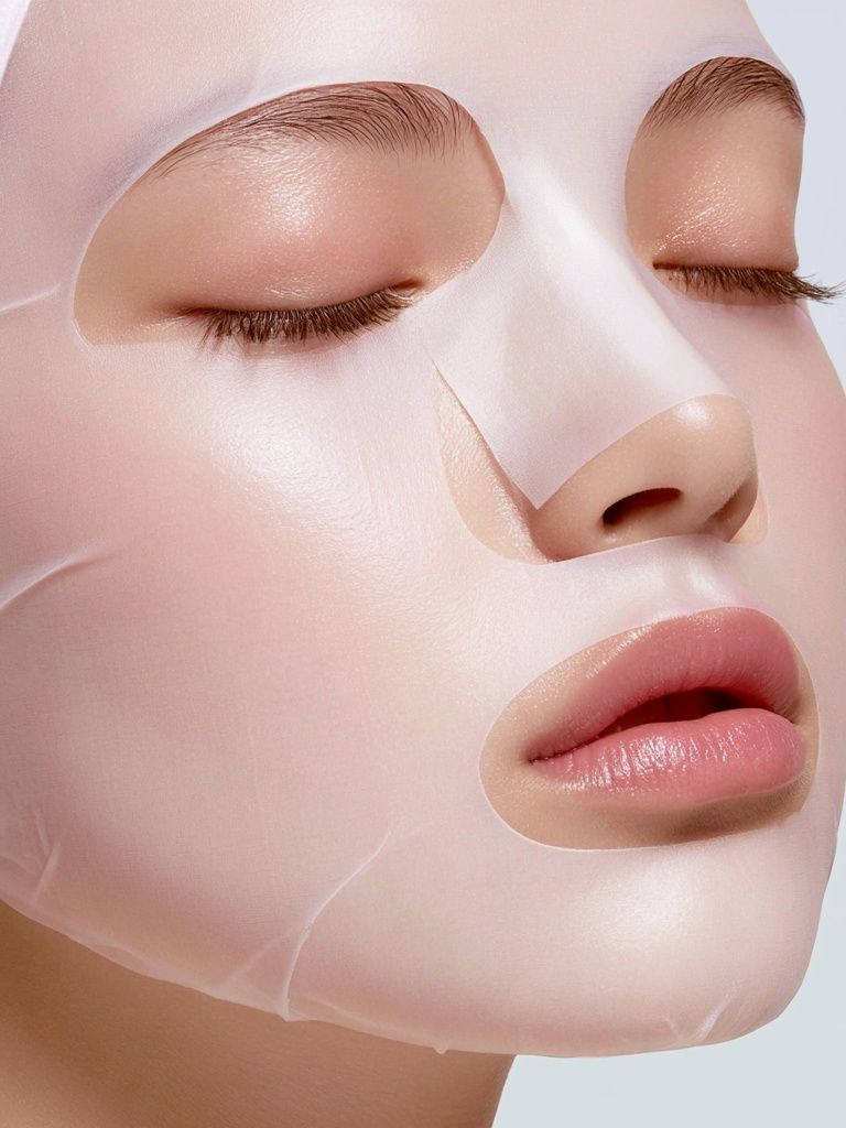 Peel-Off Beauty Mask Portrait Print. poster — photography art