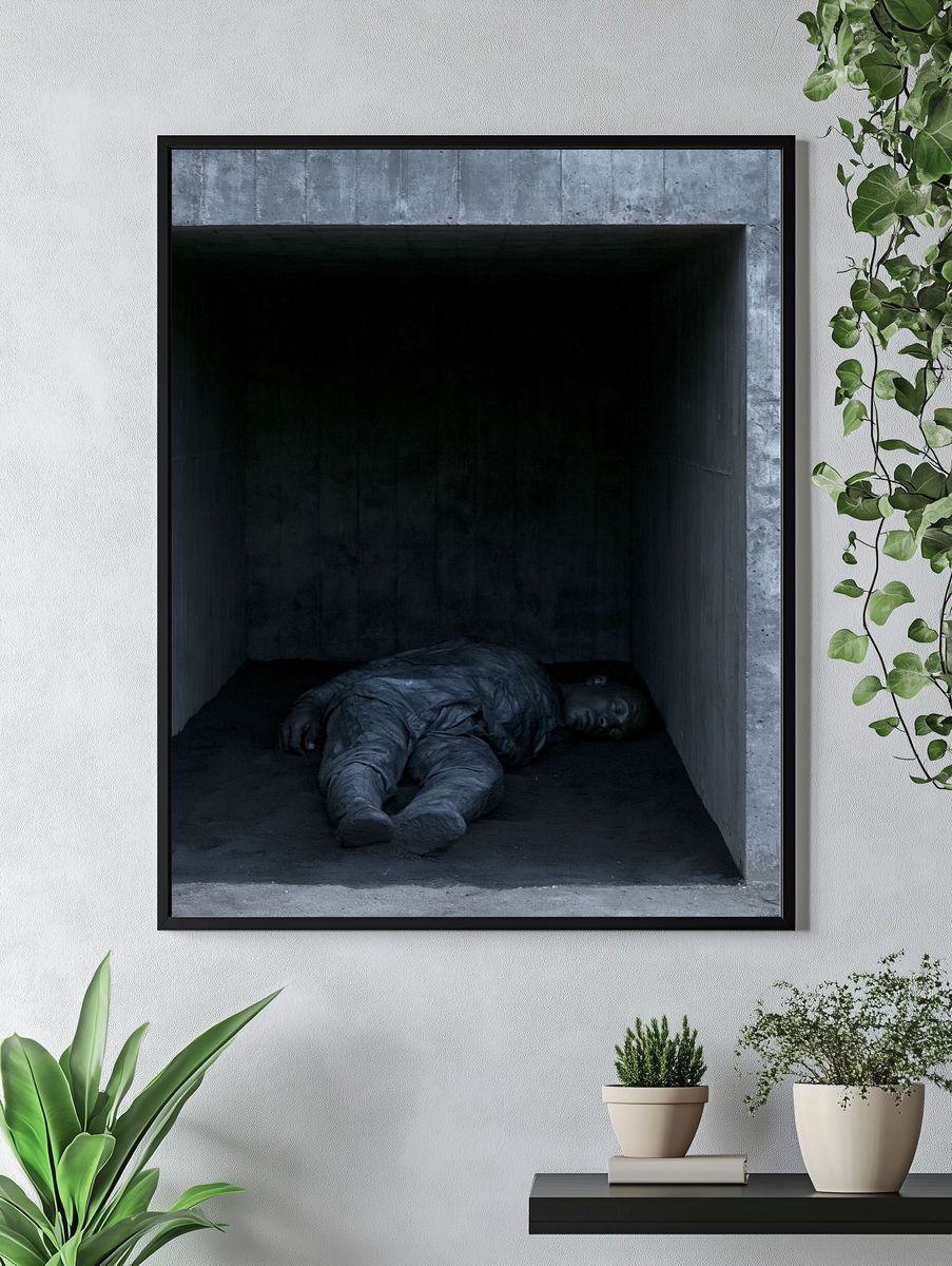 Concrete Figure Photography Poster. — room view 4