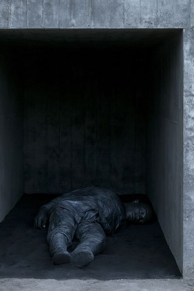 Concrete Figure Photography Poster. poster