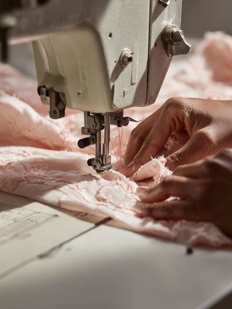 Sewing Machine Hands Photography Poster. poster — photography art