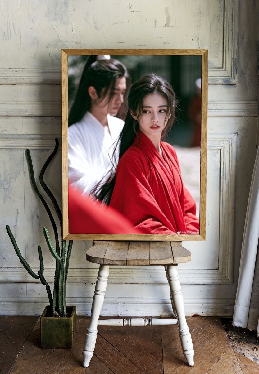 Cinematic Couple Portrait Poster. room preview