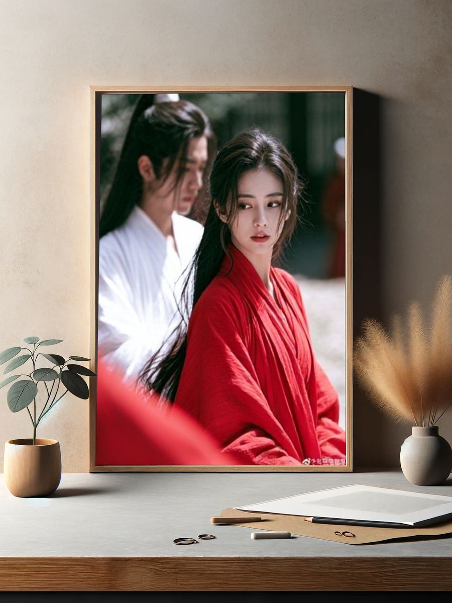 Cinematic Couple Portrait Poster. — room view 2