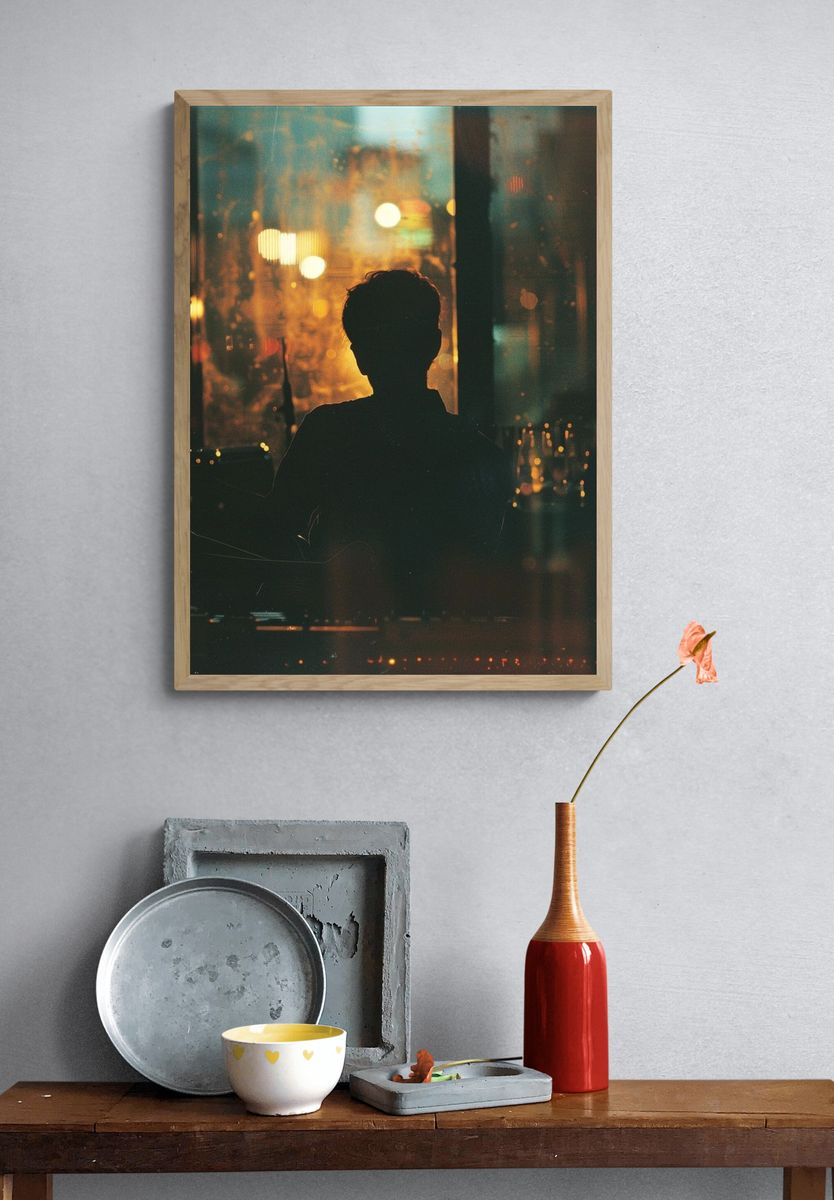 Nocturnal Silhouette Photography Poster. — room view 3