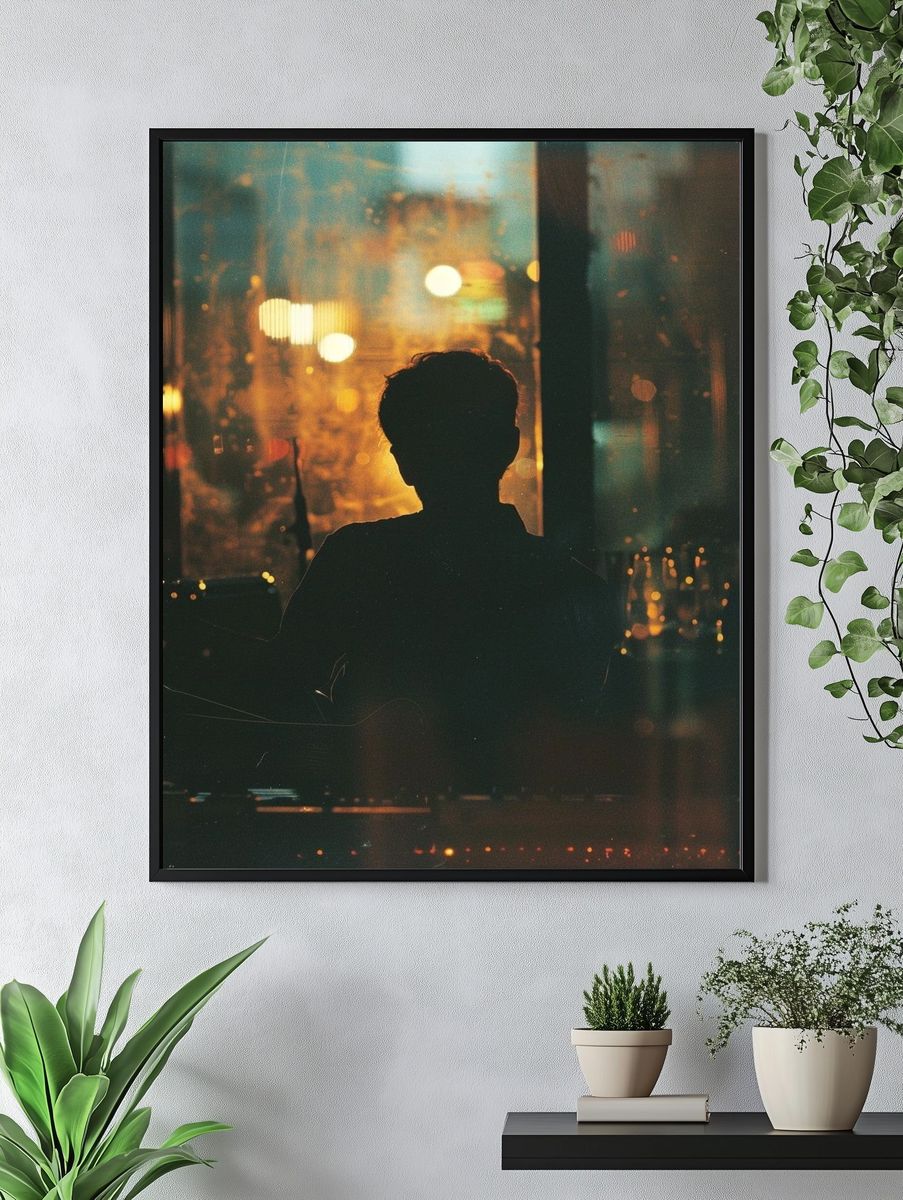 Nocturnal Silhouette Photography Poster. — room view 4