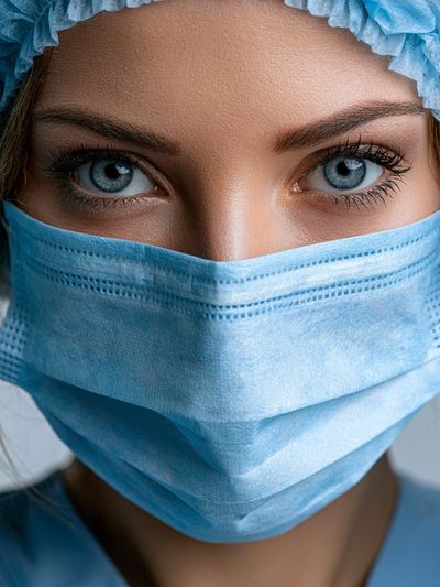 Masked Portrait Photography Poster. poster