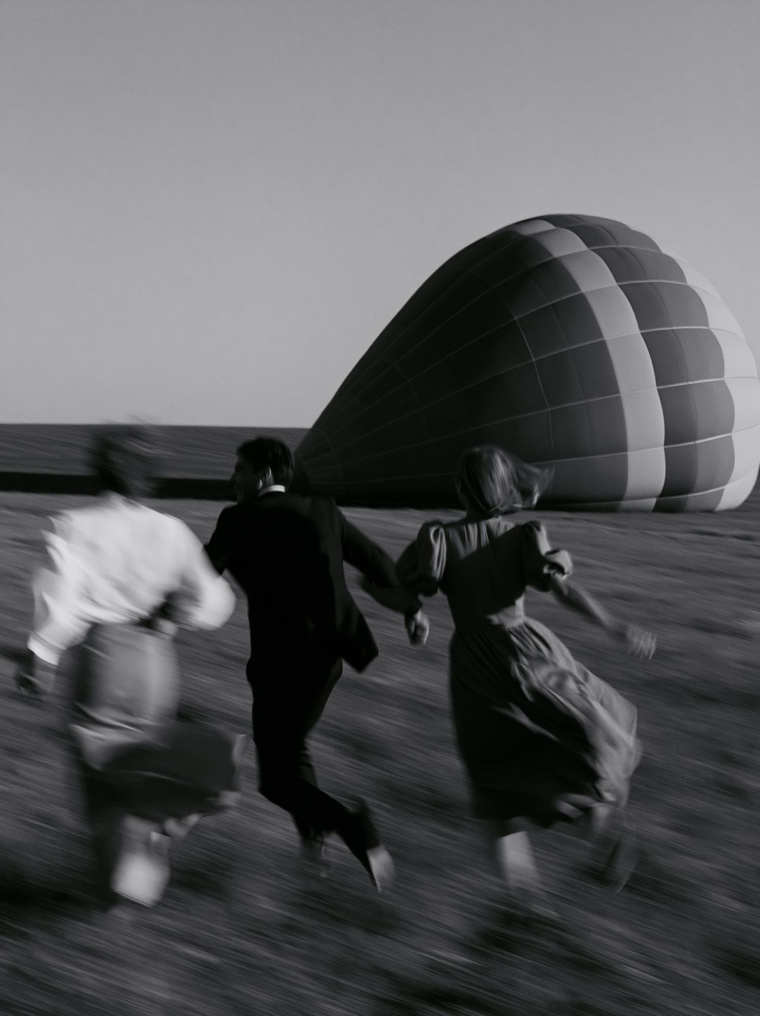 Hot Air Balloon Chase Photography Poster. poster detail