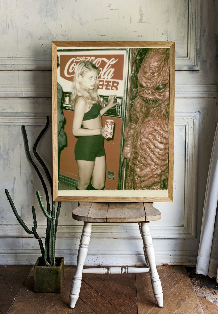 Coca-Cola Vending Machine Retro Photo Print. room preview