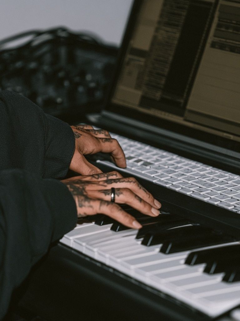Piano Hands Photography Poster. poster detail