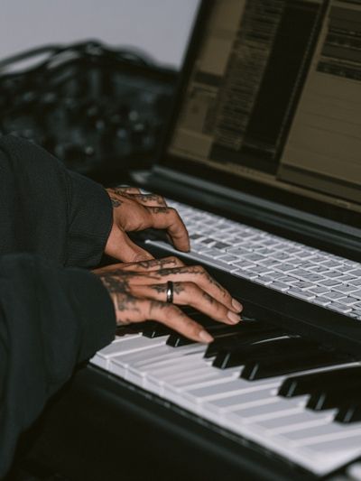 Piano Hands Photography Poster.