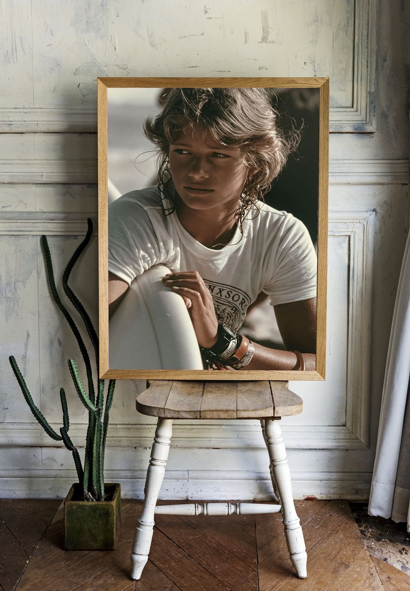 Surfer Portrait Photography Poster. room preview