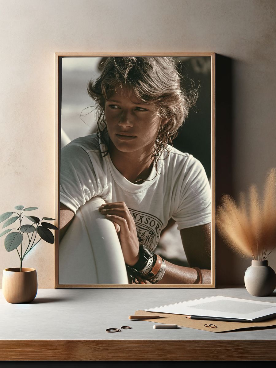 Surfer Portrait Photography Poster. — room view 2