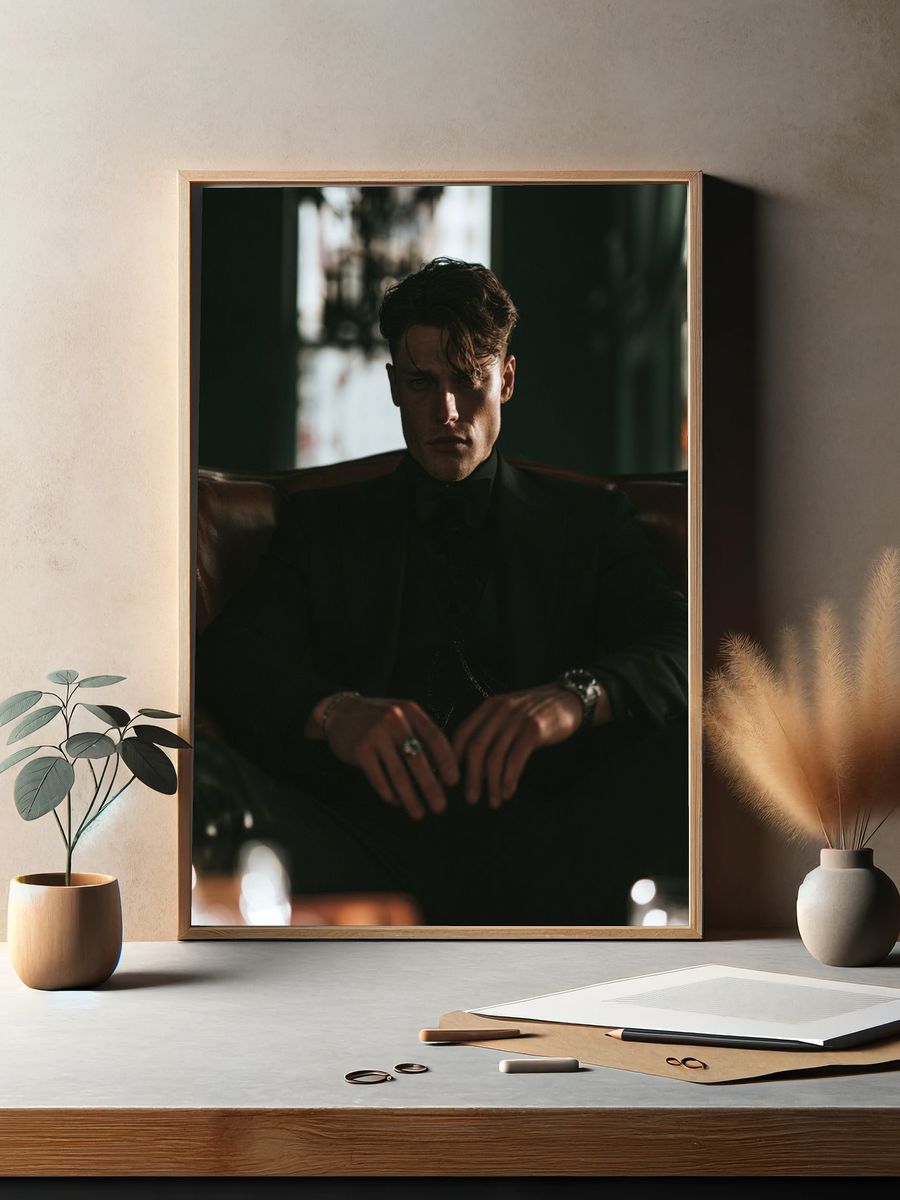 Moody Portrait Photography Poster. — room view 2