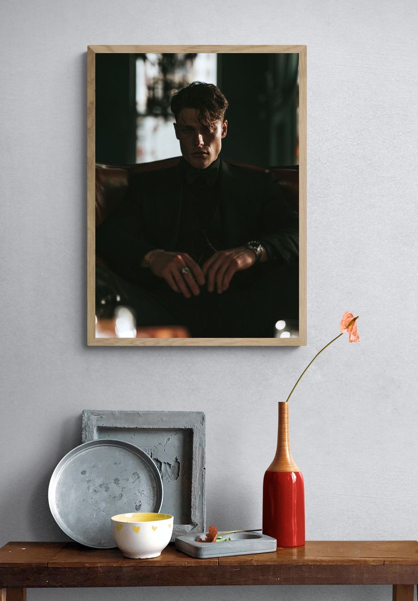 Moody Portrait Photography Poster. — room view 3