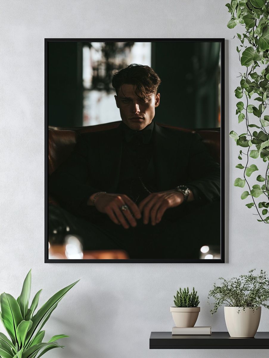 Moody Portrait Photography Poster. — room view 4