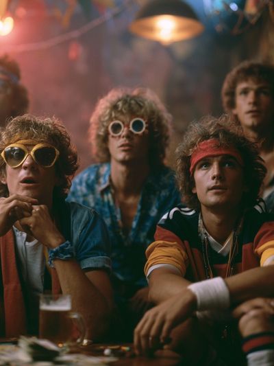 Retro Band Portrait Poster.