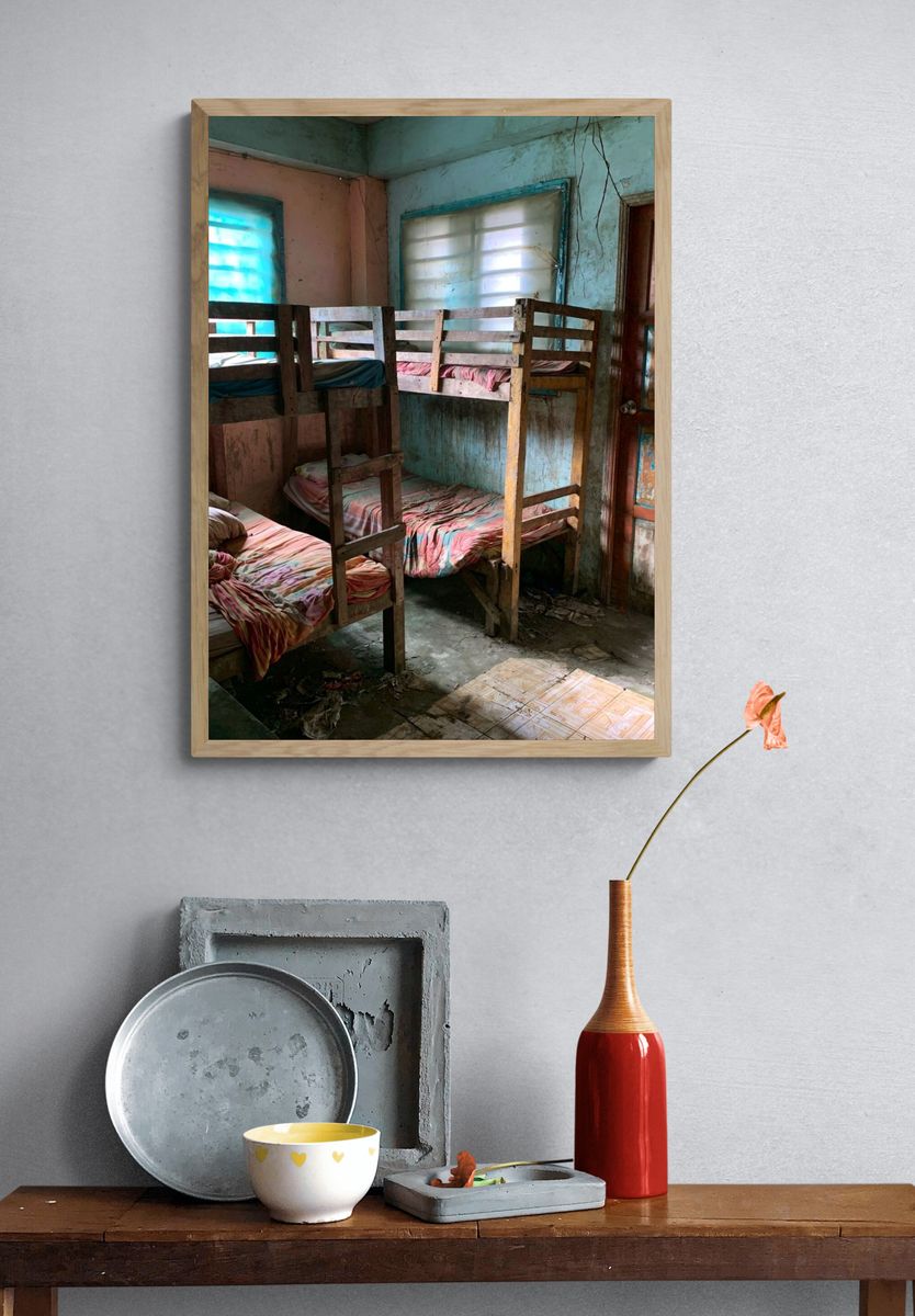 Rustic Dormitory Interior Photography Poster. — room view 3