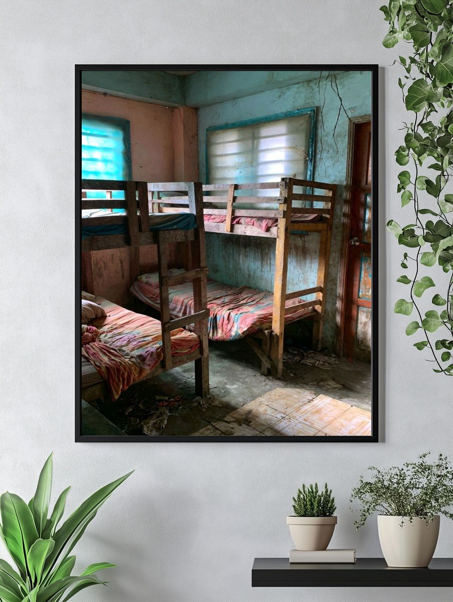 Rustic Dormitory Interior Photography Poster. — room view 4