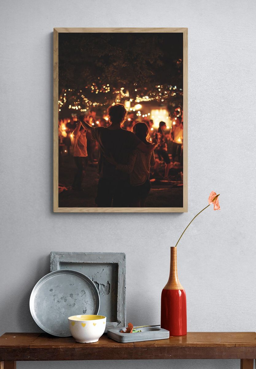 Candlelit Dance Night Photography Poster. — room view 3