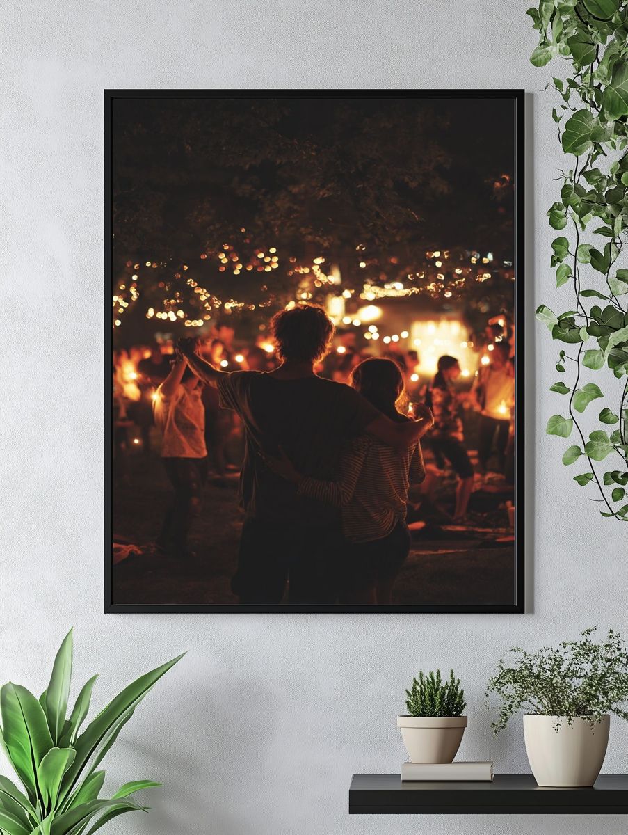 Candlelit Dance Night Photography Poster. — room view 4