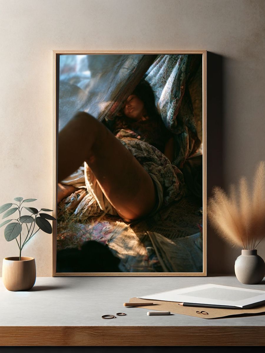 Dreaming Figure Photography Poster. — room view 2