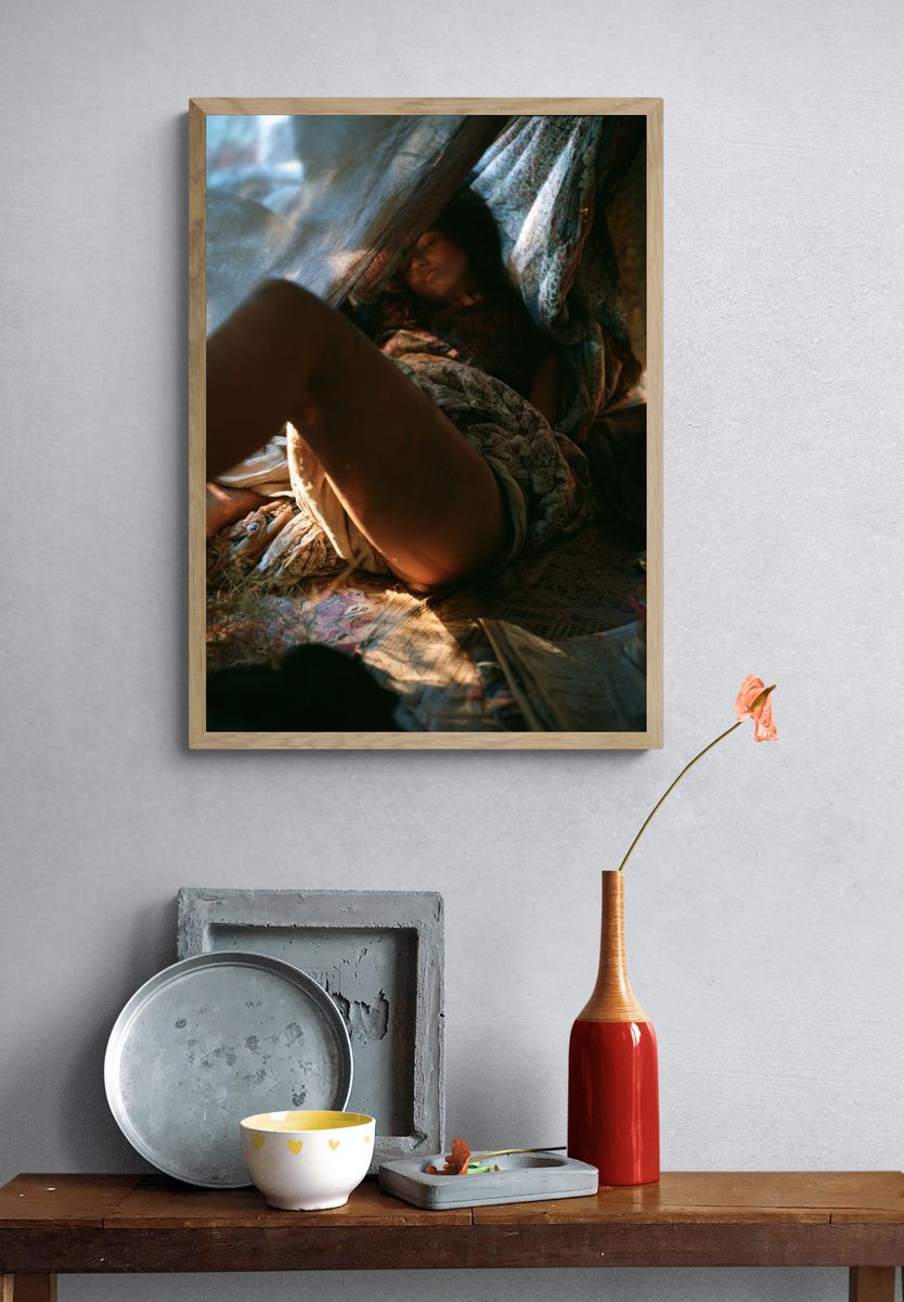 Dreaming Figure Photography Poster. — room view 3