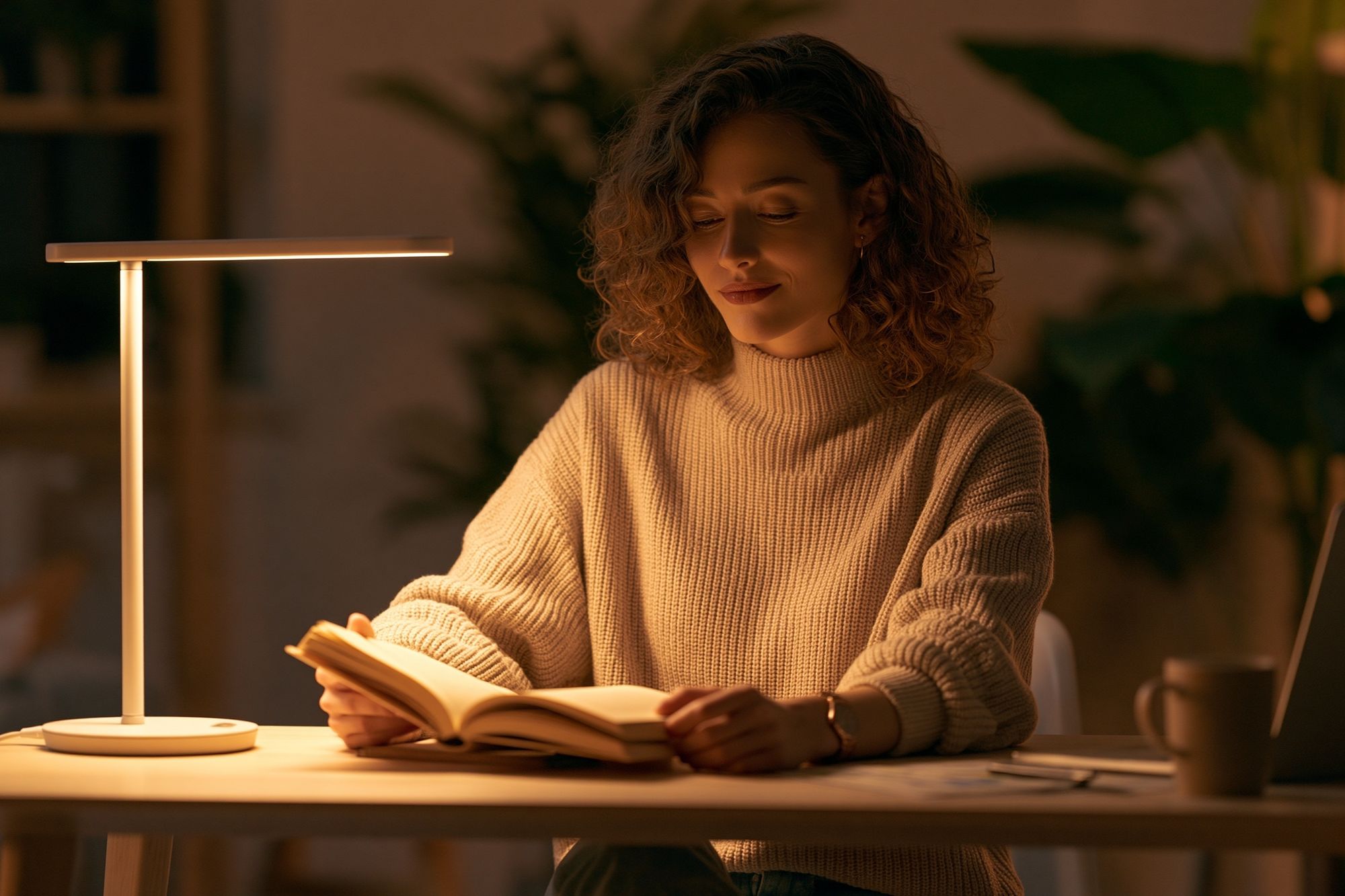 Cozy Reading Portrait Poster. poster detail