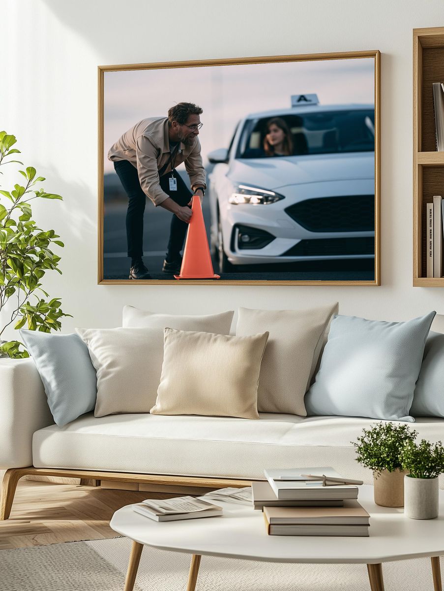 Driving Instructor Photography Poster. — room view 2
