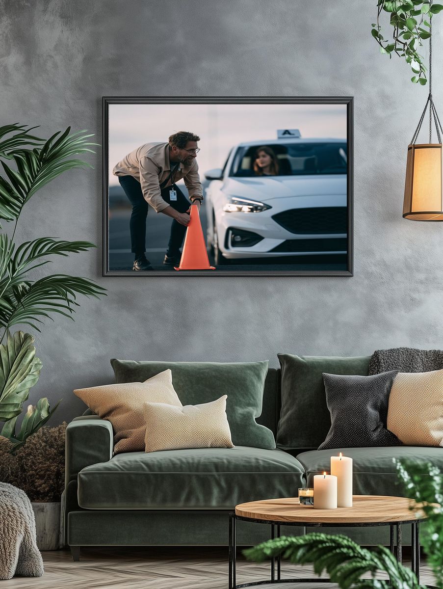 Driving Instructor Photography Poster. — room view 4