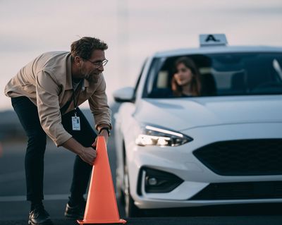 Driving Instructor Photography Poster.