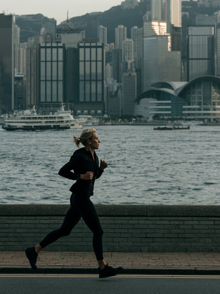 Harbor City Runner Photography Poster. poster detail