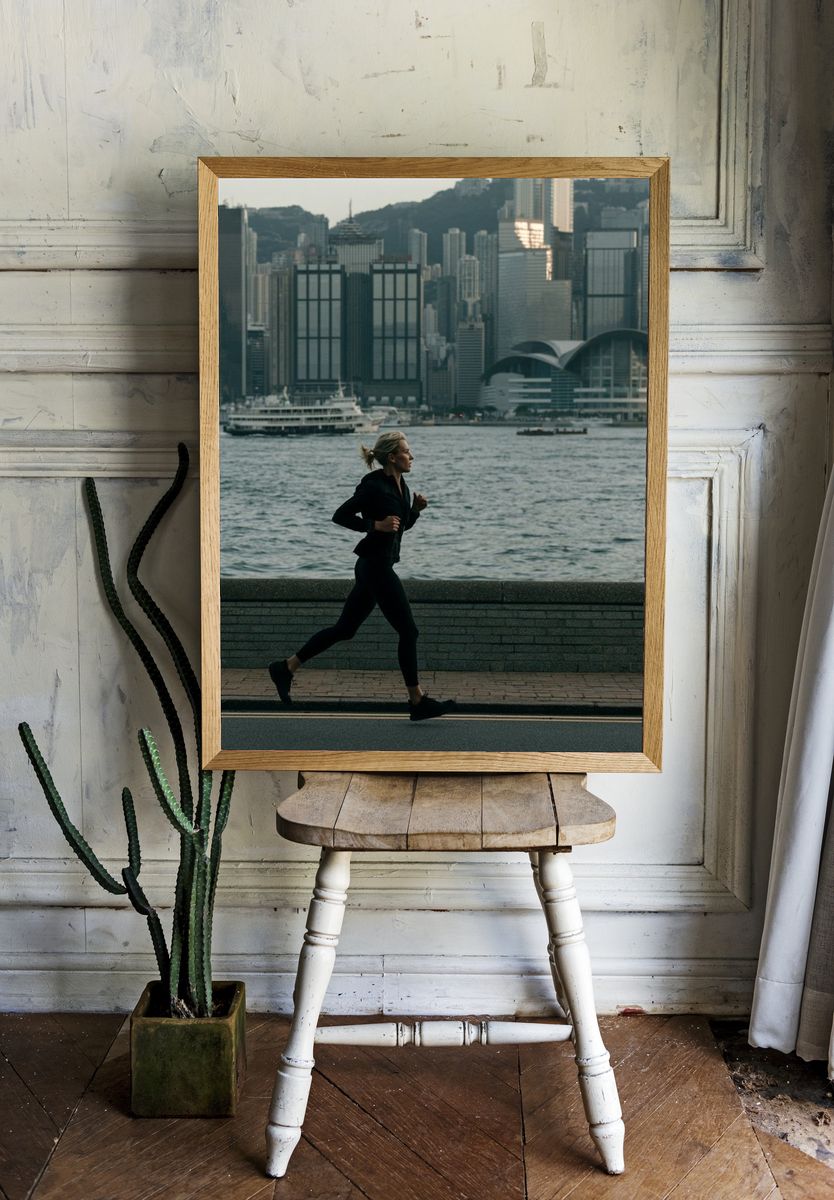 Harbor City Runner Photography Poster. — room view 1