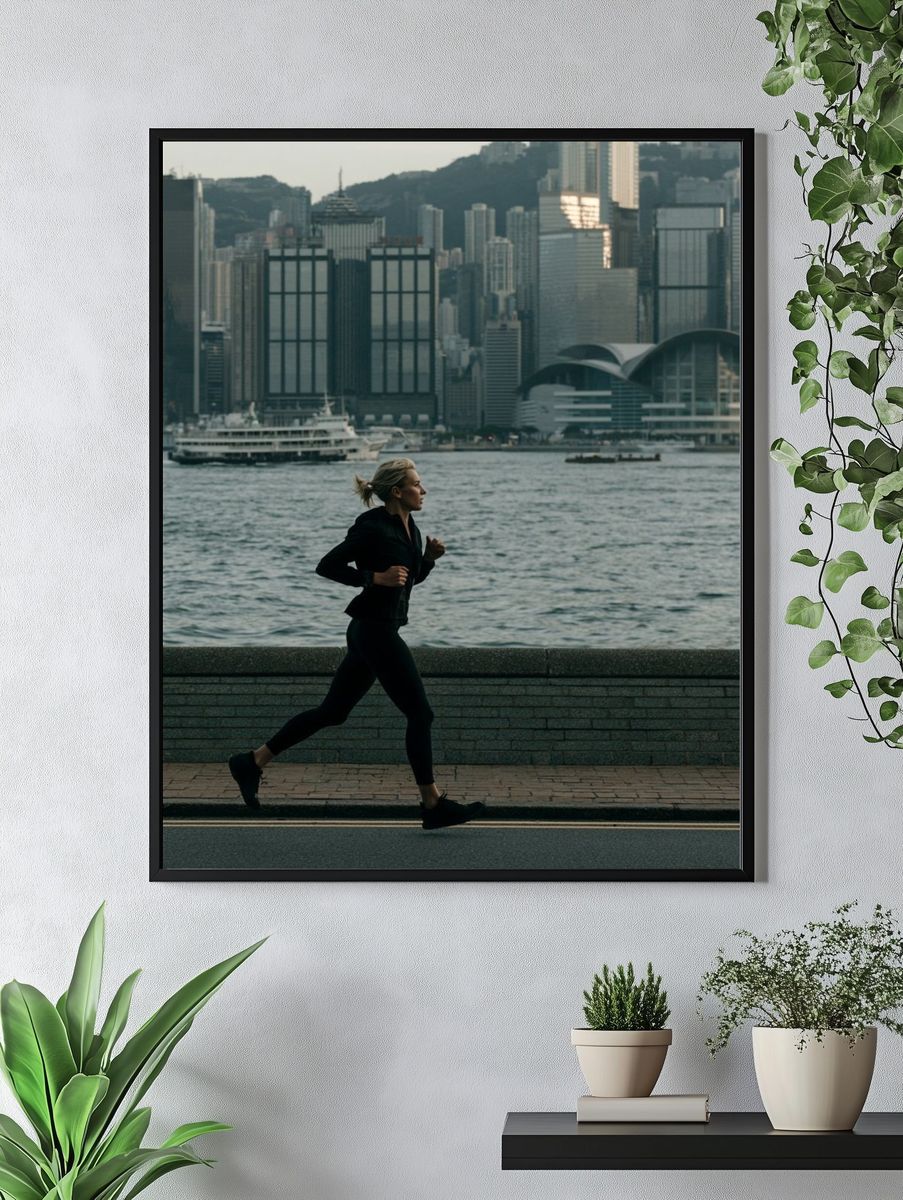 Harbor City Runner Photography Poster. — room view 4