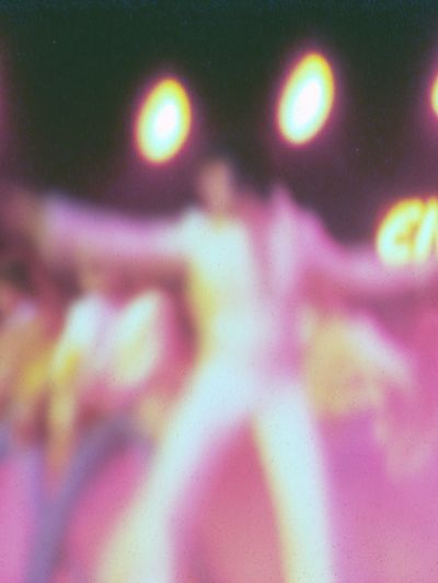 Elvis Neon Blur Photography Poster.
