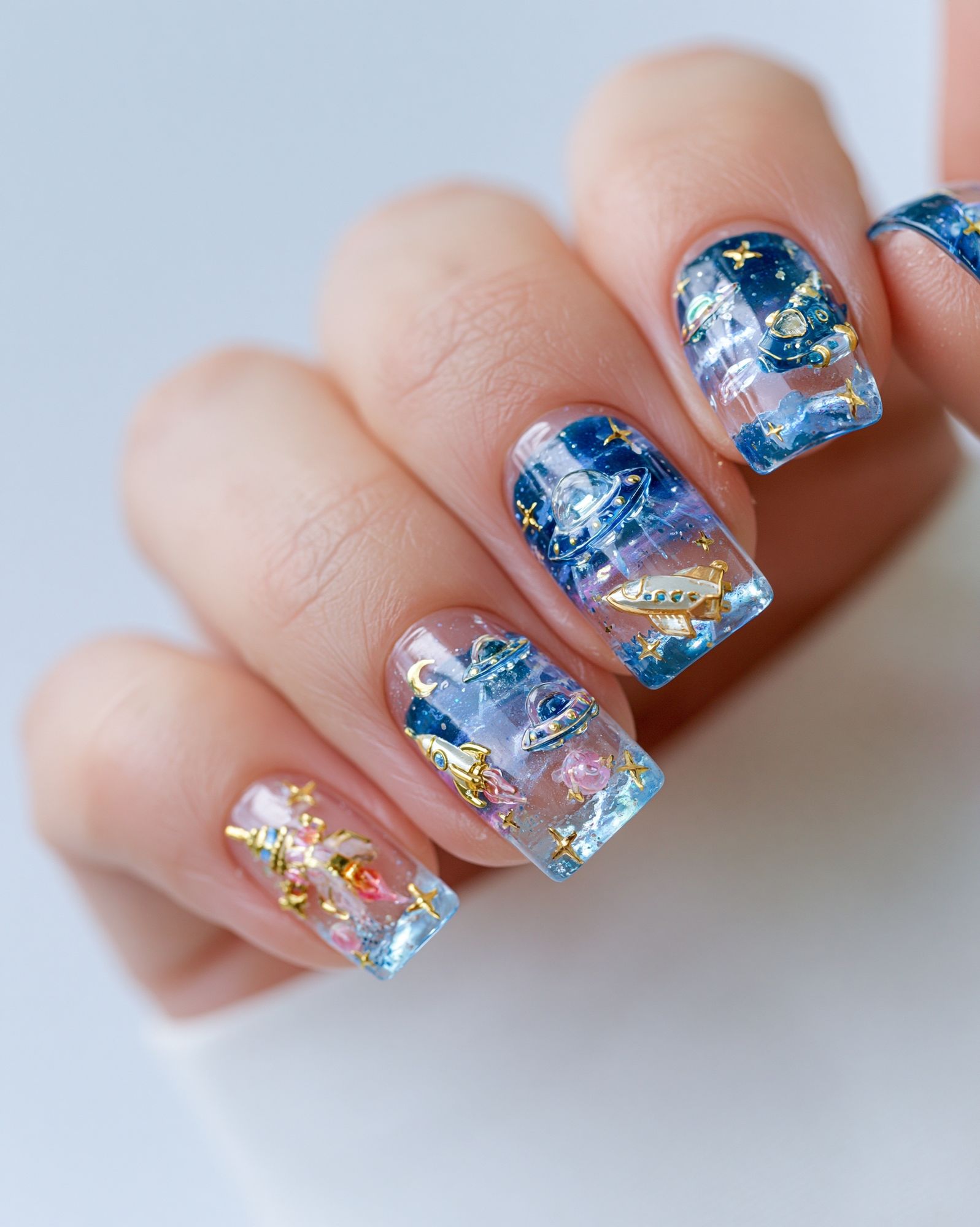 Celestial Nail Art Photography Poster. poster — photography art