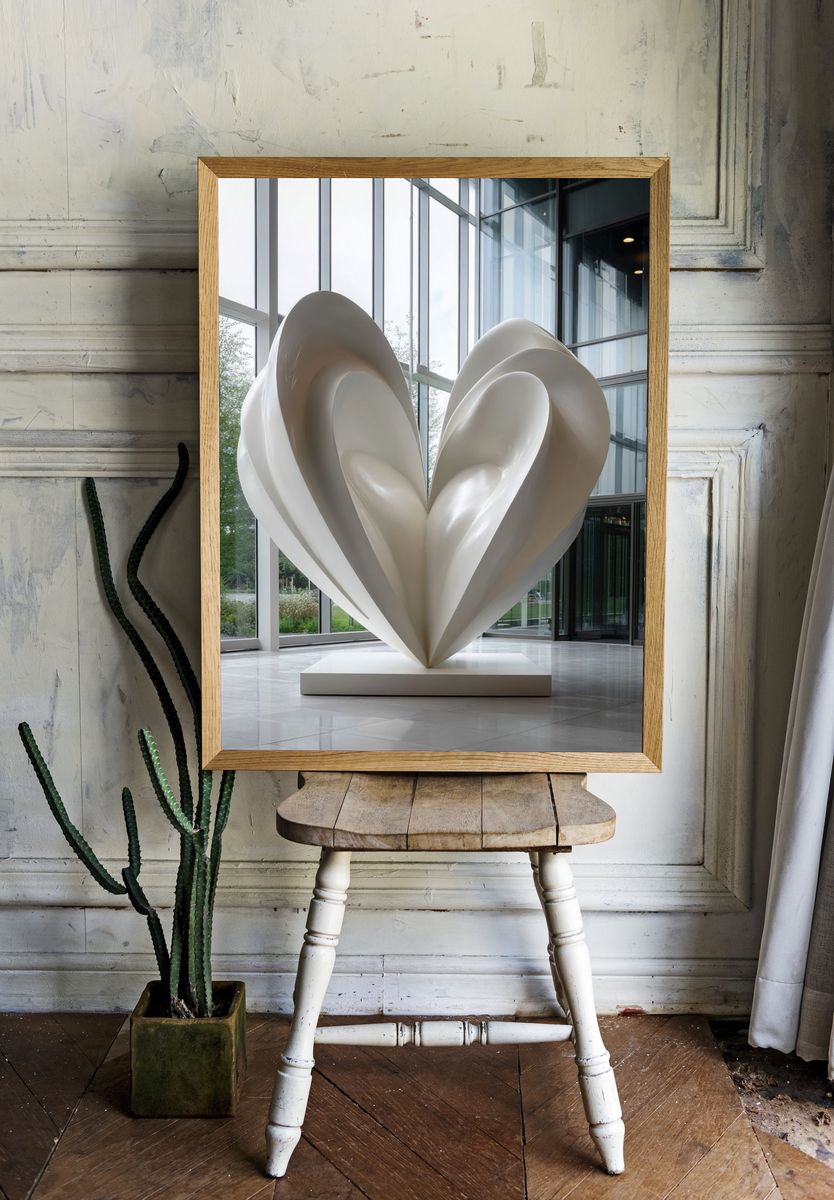 Sculptural Heart Interior Photography Poster. room preview