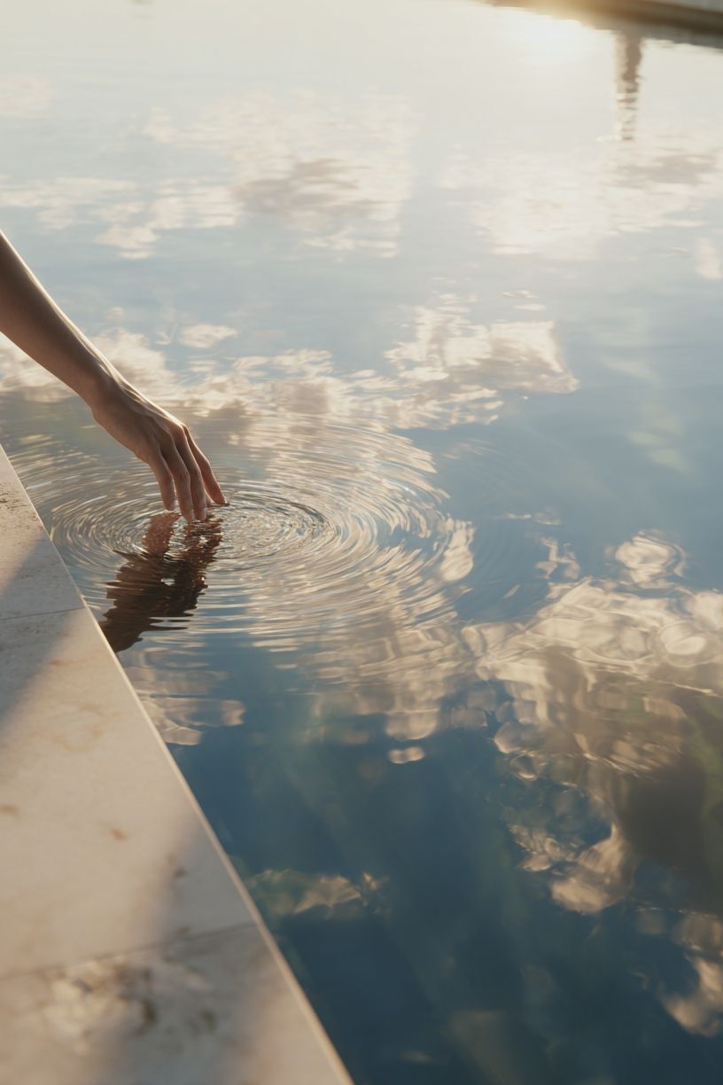 Hand in Water Photography Poster. poster detail