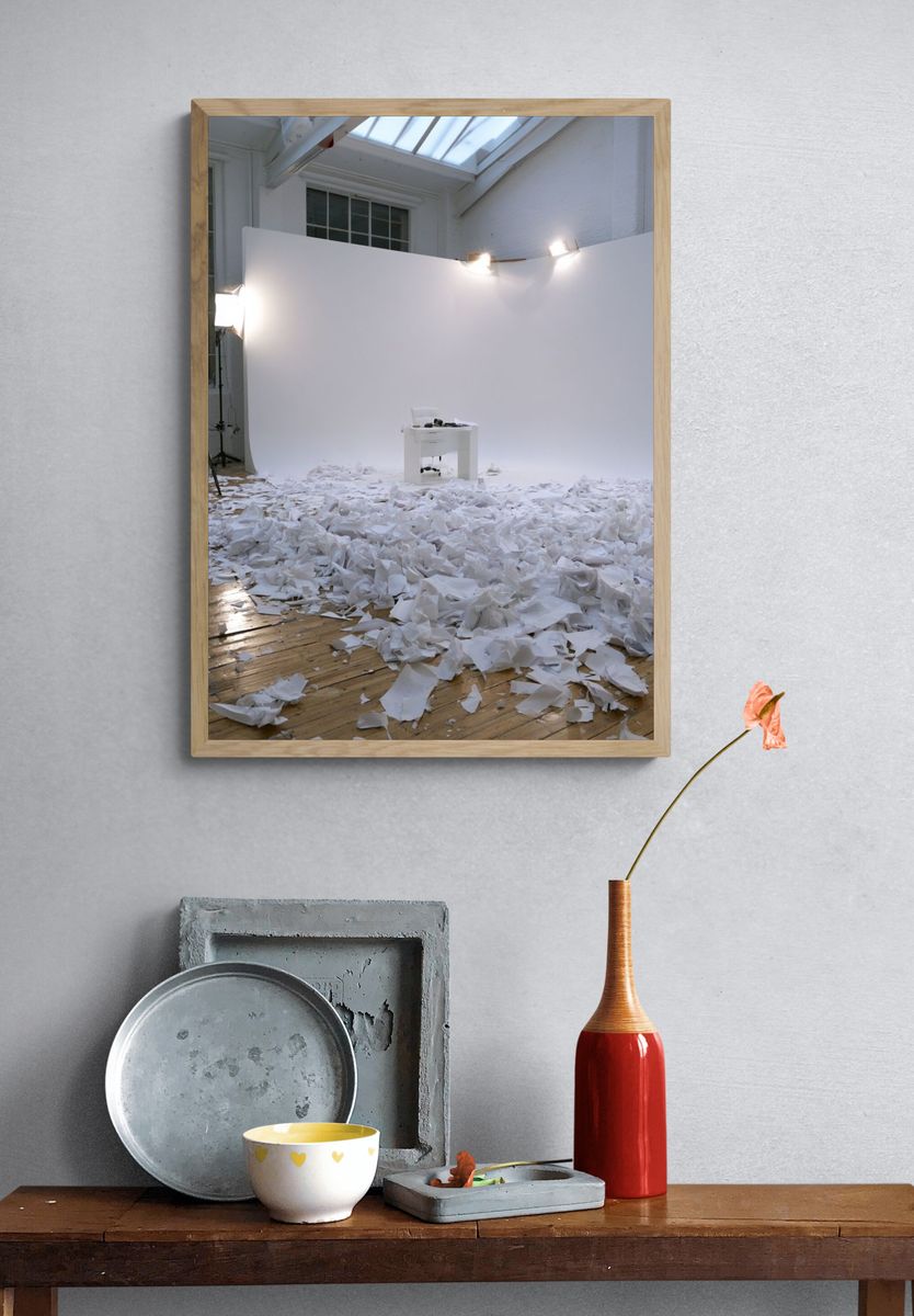 White Studio Installation Photography Poster. — room view 3