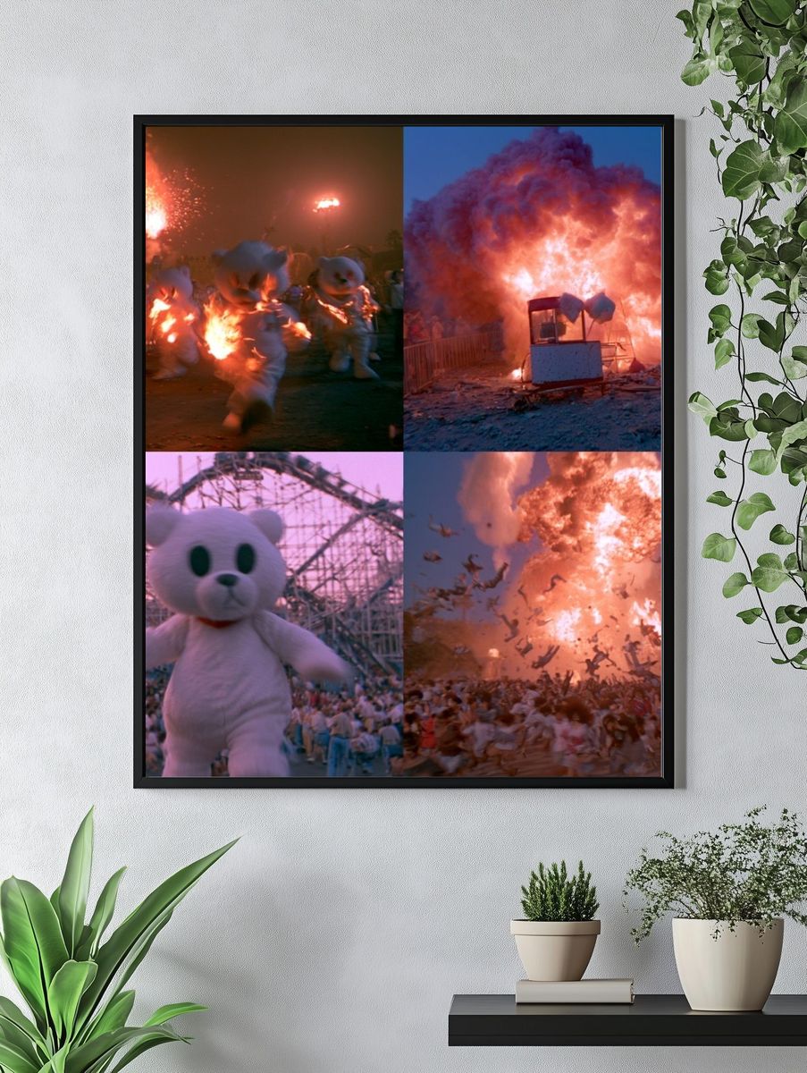 Burning Bear Carnival Poster. — room view 4
