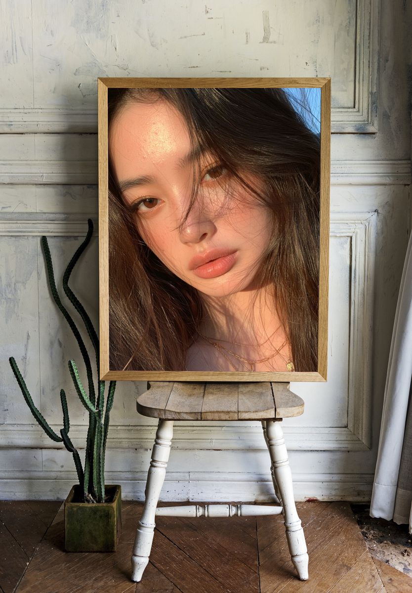 Sunlit Portrait Photography Poster. room preview