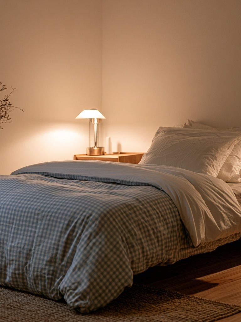 Cozy Minimal Bedroom Poster. poster detail