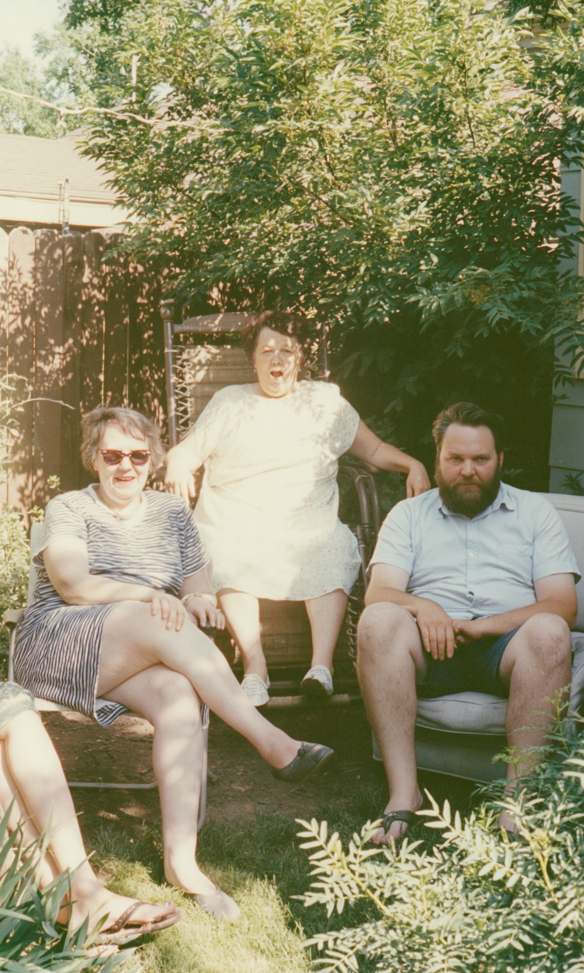 Backyard Family Portrait Photography Print. poster detail