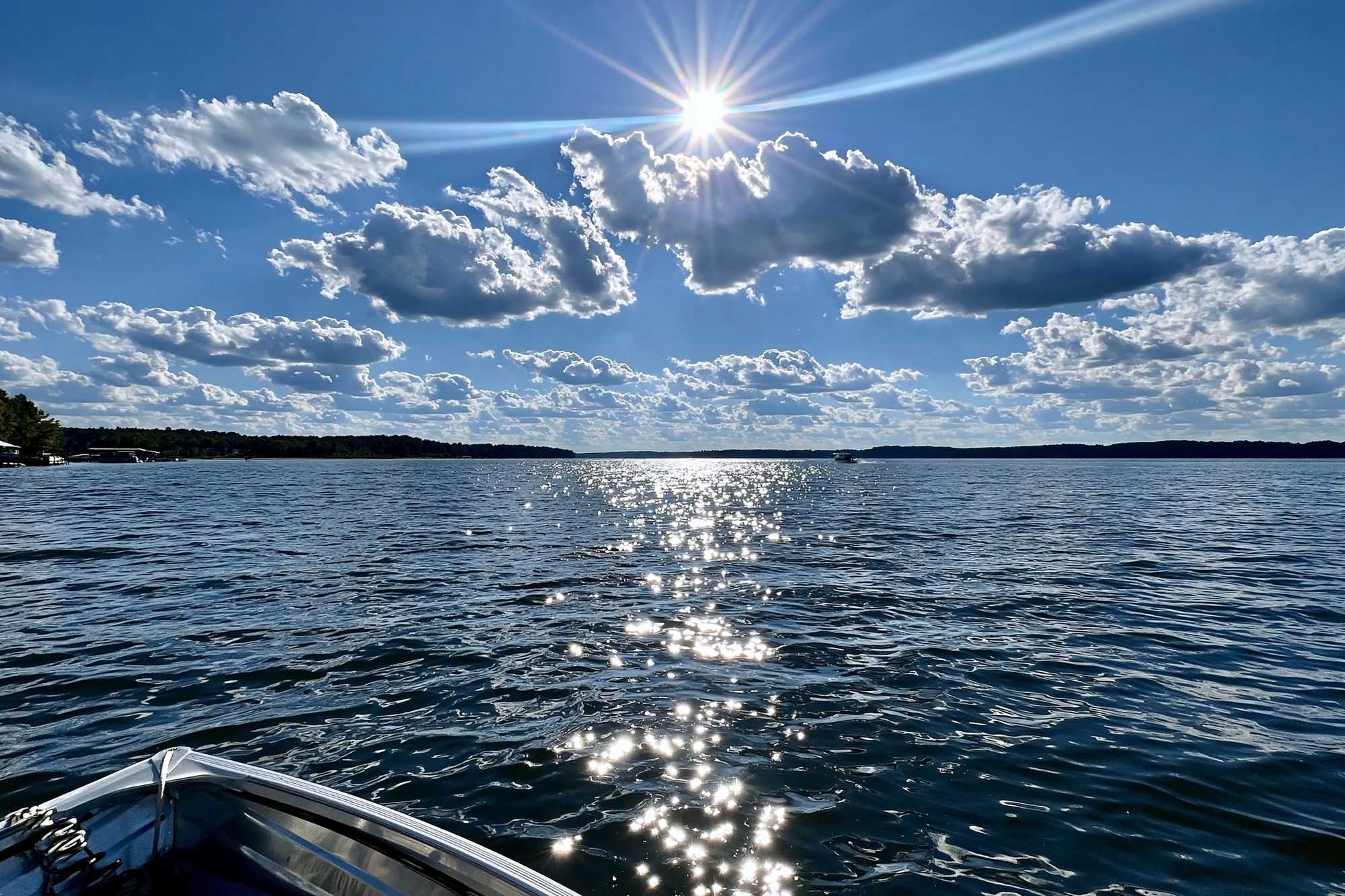 Sunlit Lake Horizon Photography Poster. poster — photography art