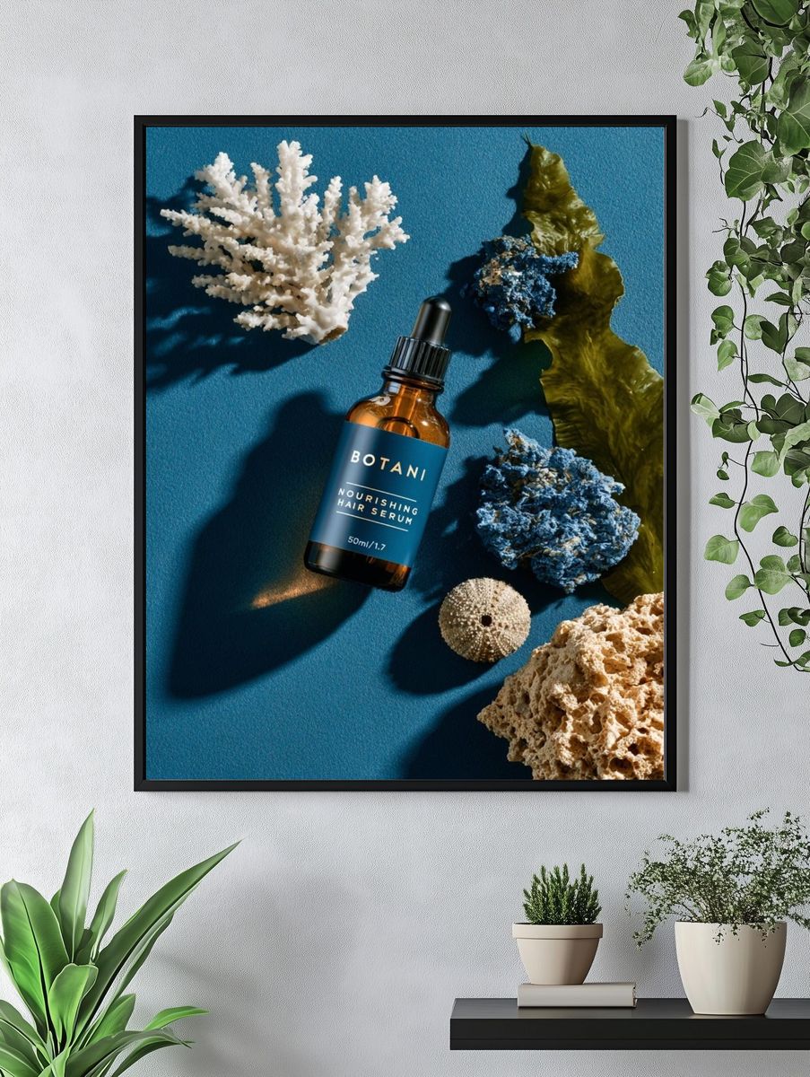 Coral Still Life Photography Poster. — room view 4