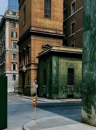 Urban Street Corner Photography Poster. poster detail