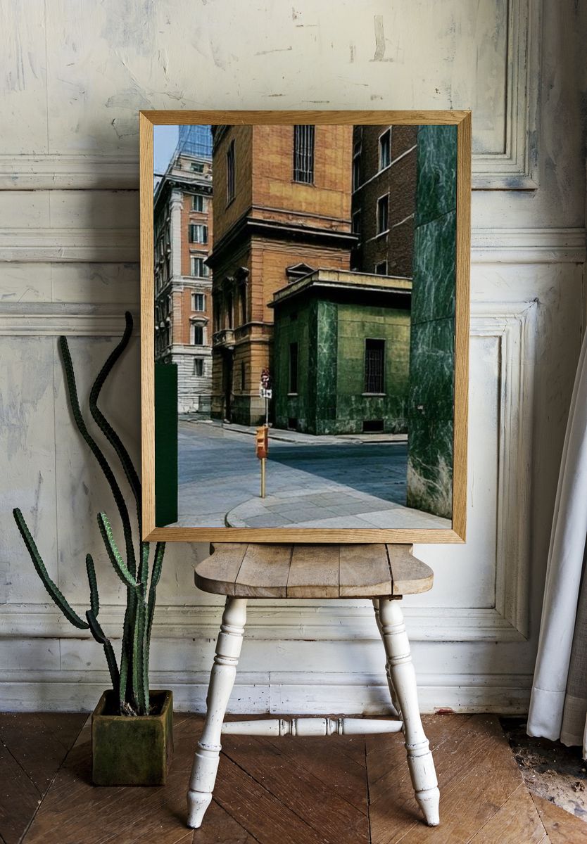 Urban Street Corner Photography Poster. room preview