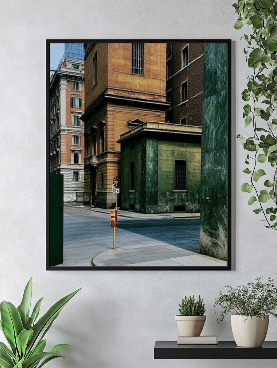 Urban Street Corner Photography Poster. — room view 4