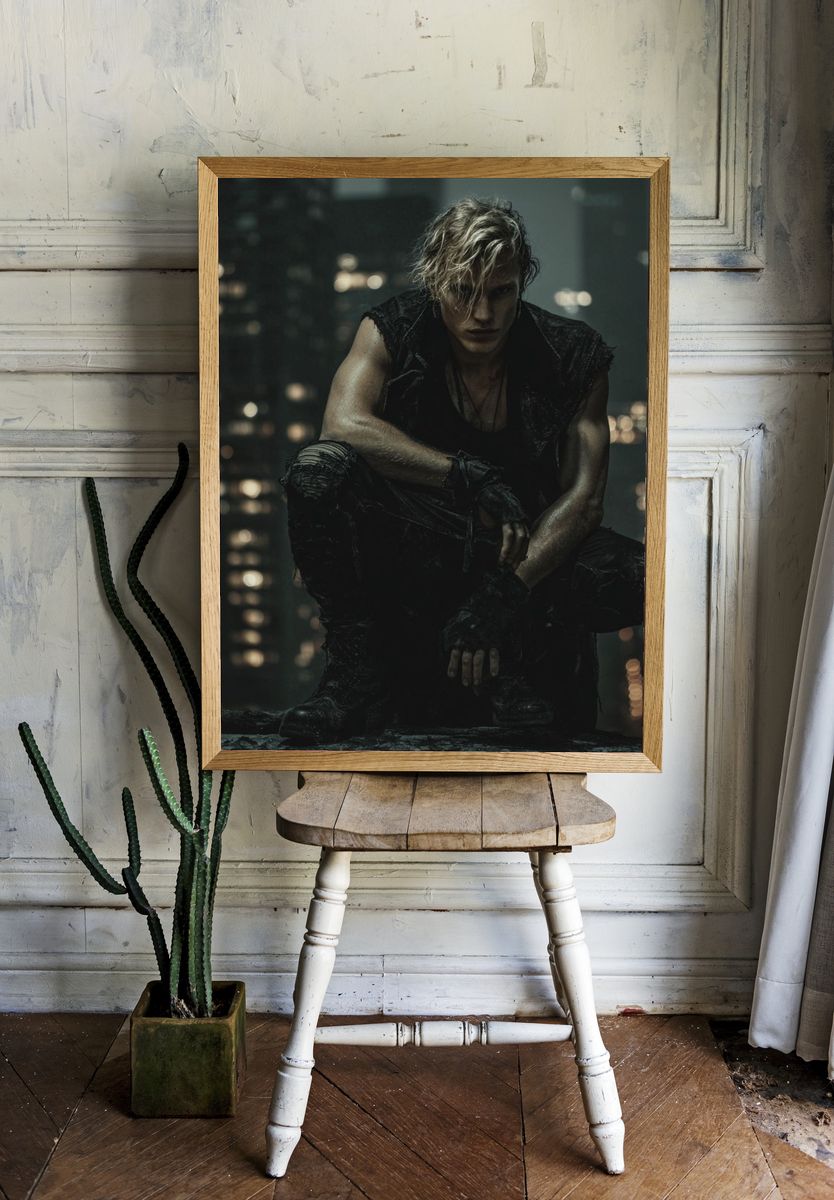 Urban Rebel Portrait Print. — room view 1